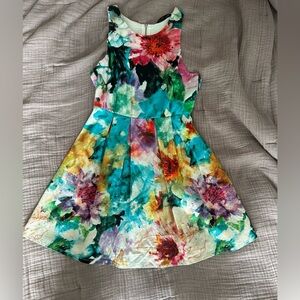 Felicity and Coco Floral Print Fit and Flare Dress XSP - barely worn!